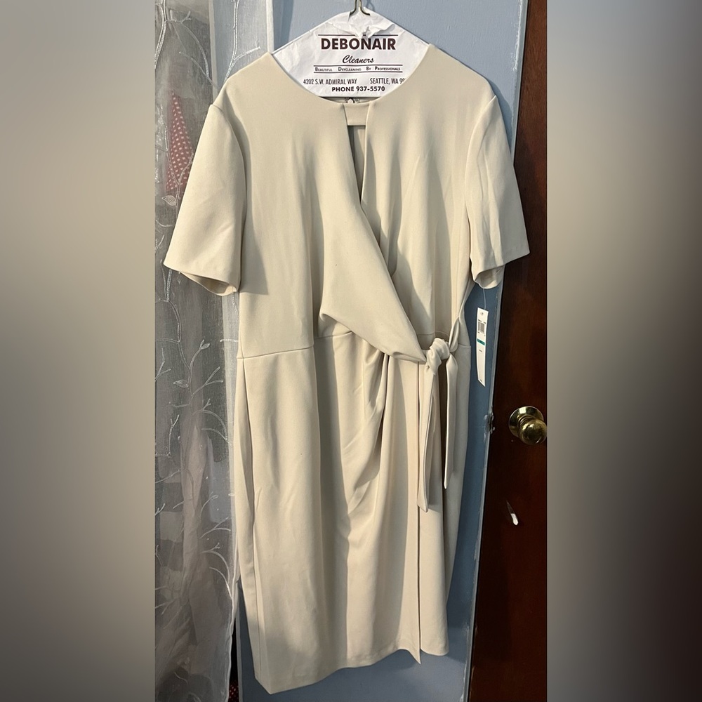 Cream colored work dress